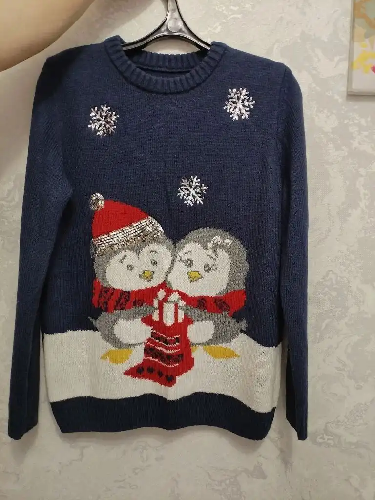 Вязаная тёплая кофта, размер 48, состояние новой