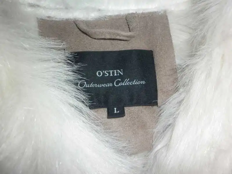 Двубортная дубленка с длинным мехом OSTIN - Верхняя одежда (Одежда) в Томск