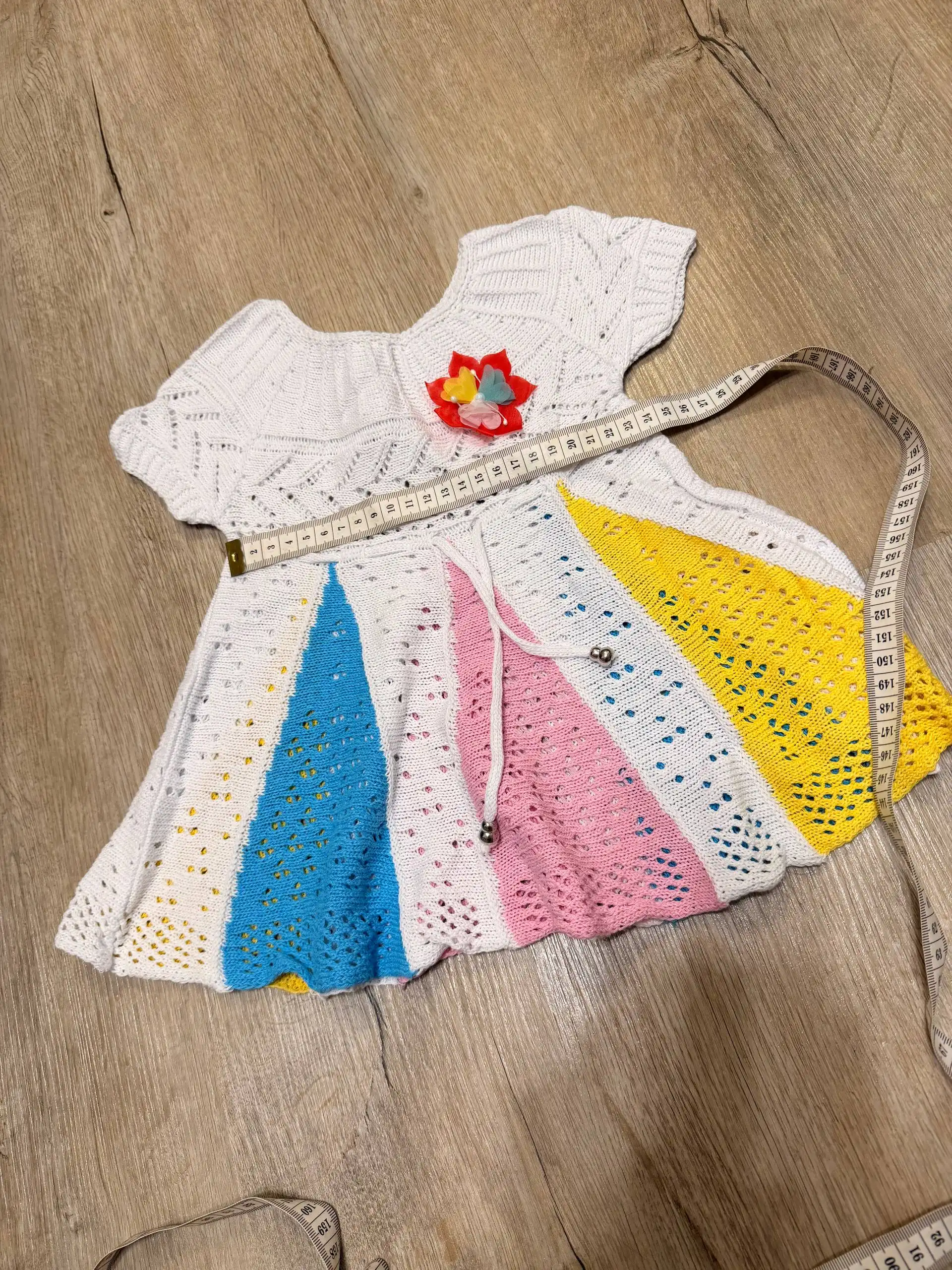 Вязаное платье на малышку для пляжа - Одежда (Товары для детей) в Томск