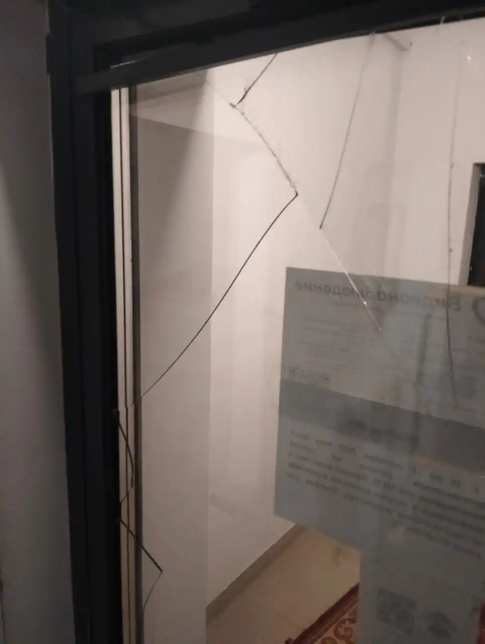 В "Звездном" дебошир разнес подъезд и завалился спать