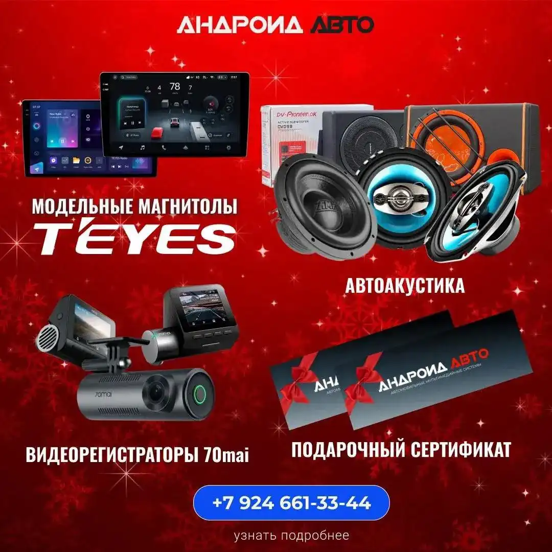 Новогодние подарки для автолюбителей от магазина Андроид Авто