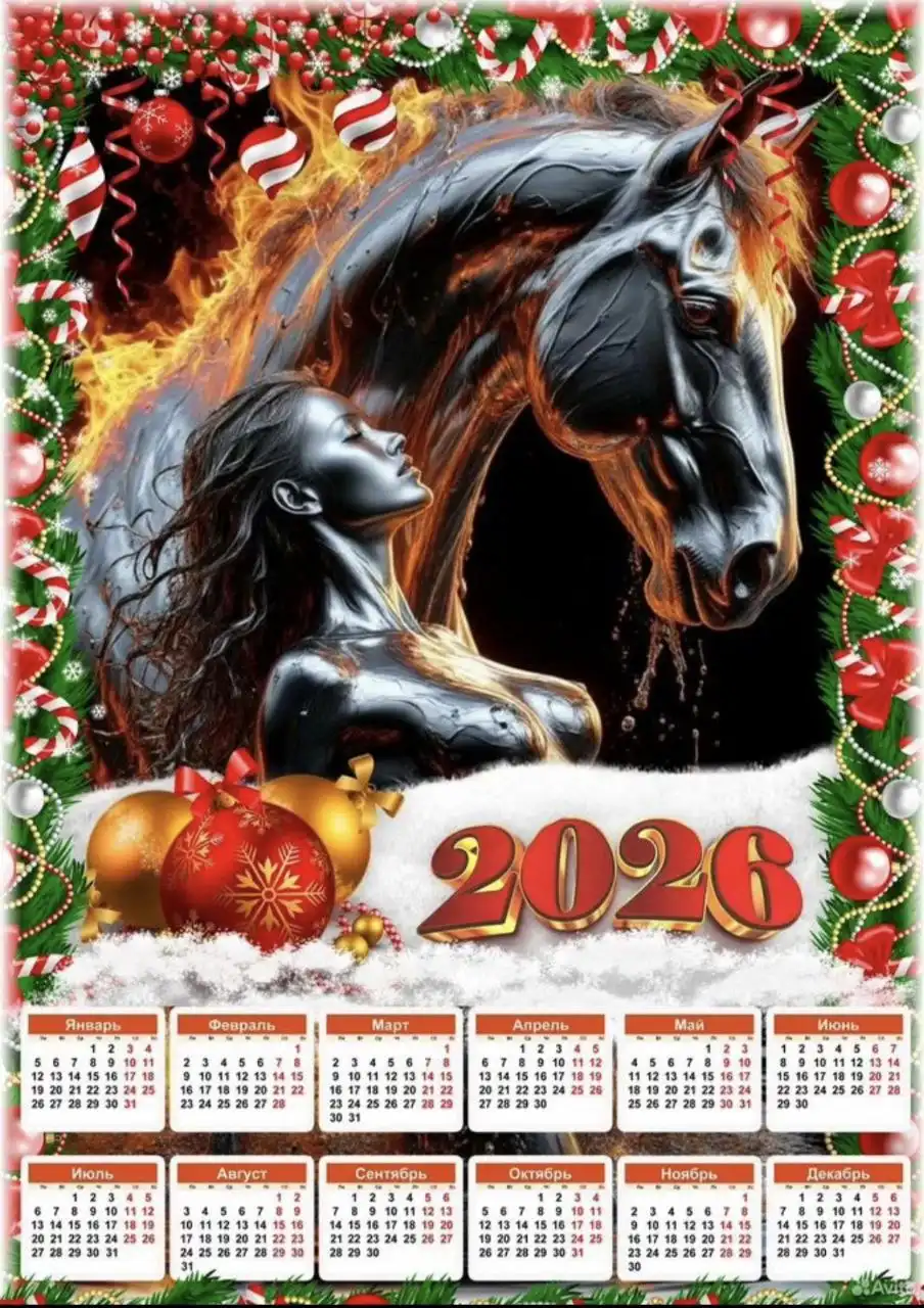 Продажа новогодних календарей на металлической магнитной основе
