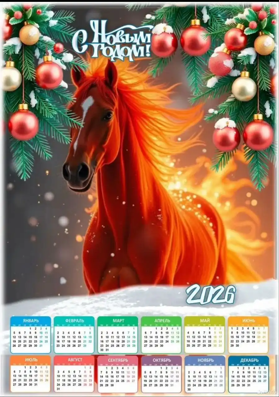 Продажа новогодних календарей на металлической магнитной основе
