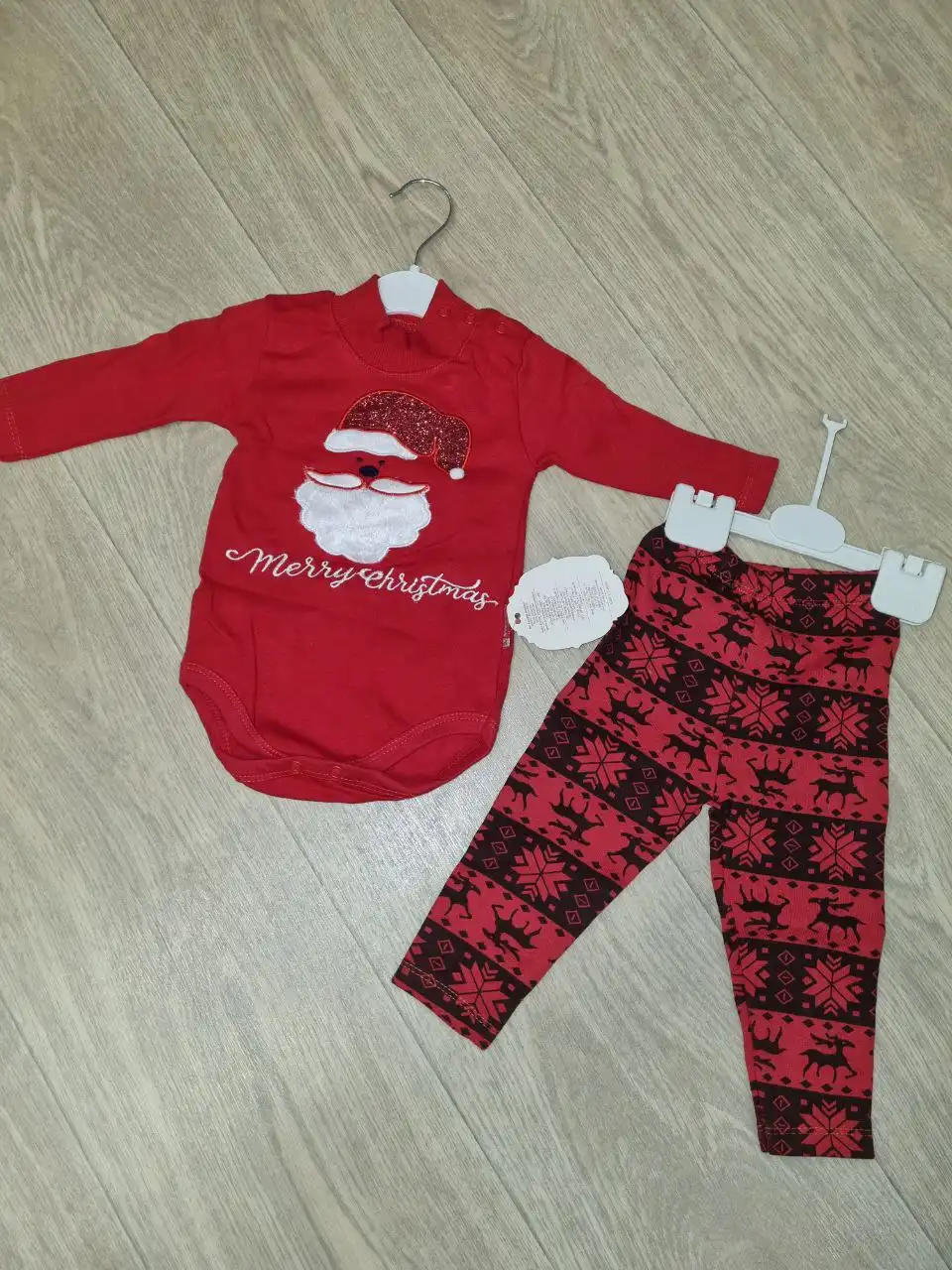 Новогодний боди и штанишки для ребенка