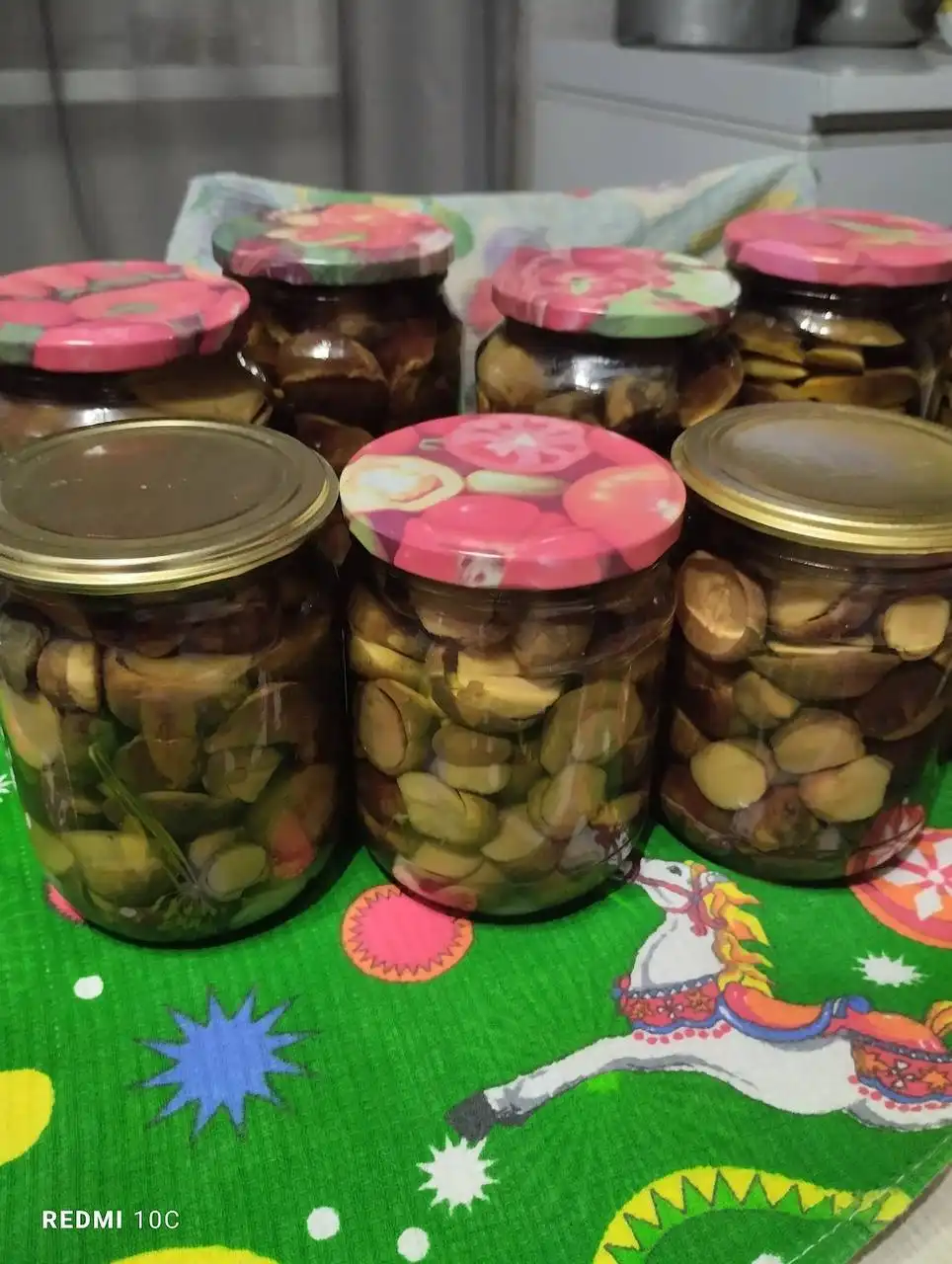 Гриб белый маринованный к новогоднему столу