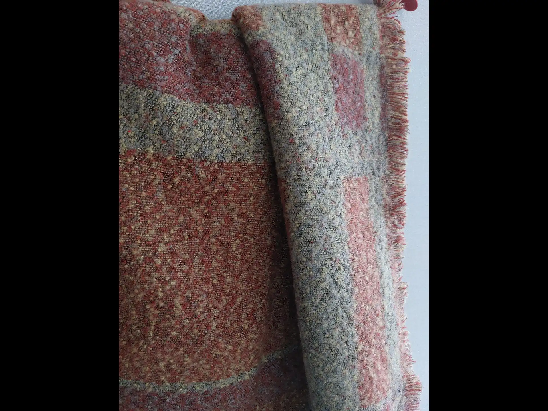 Новый палантин из натуральной шерсти и хлопка