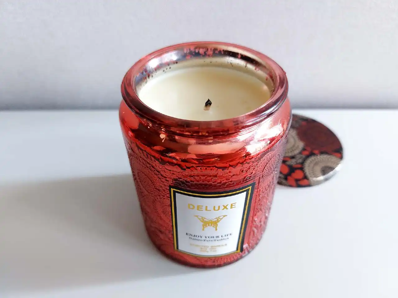 Свеча ароматическая восковая соевая 60ч