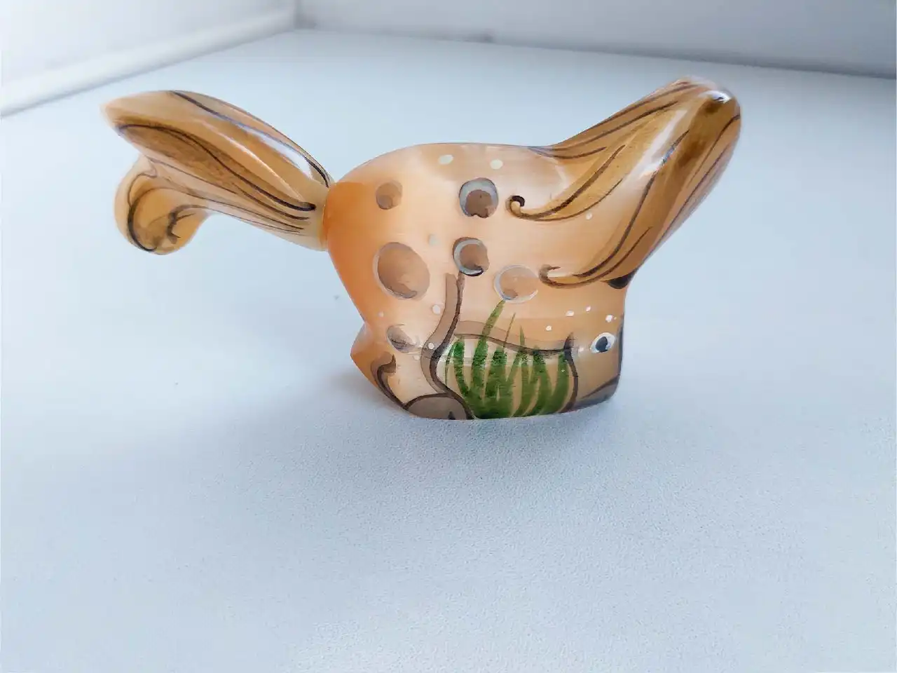 Фигурка Лошадь из натурального камня селенита