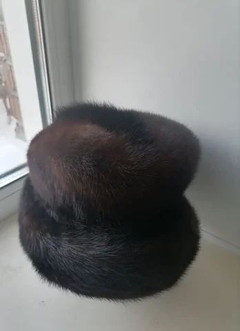 Женская шапка из меха норки коричневого цвета - частное объявление в Томск