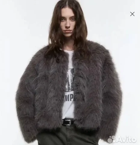 Шуба из эко меха размер 44 - Детская обувь в Томск