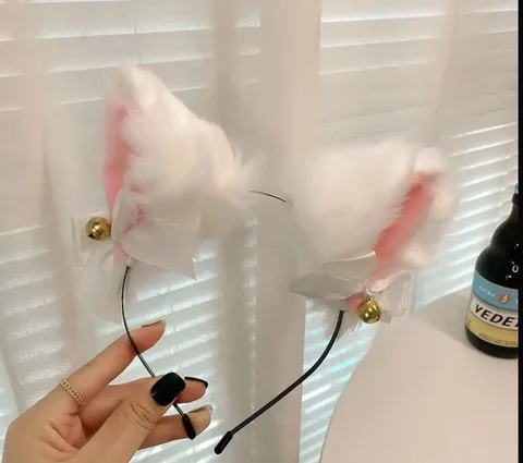 Ободок с большими пушистыми ушками - Кухонные принадлежности в Томск