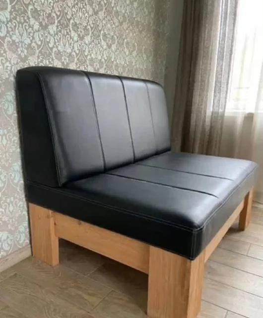 Кожаный диван на деревянном основании - Кухонные принадлежности в Томск