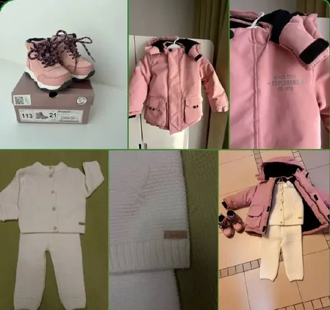 Детская одежда: курточка, ботинки и костюмчик - Горки детские в Томск