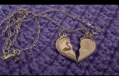 Комплект цепочка и парный кулон из серебра - Барахолка в Томск