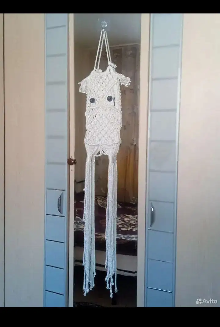 Панно "сова" из шнура и брелоки - Барахолка в Томск