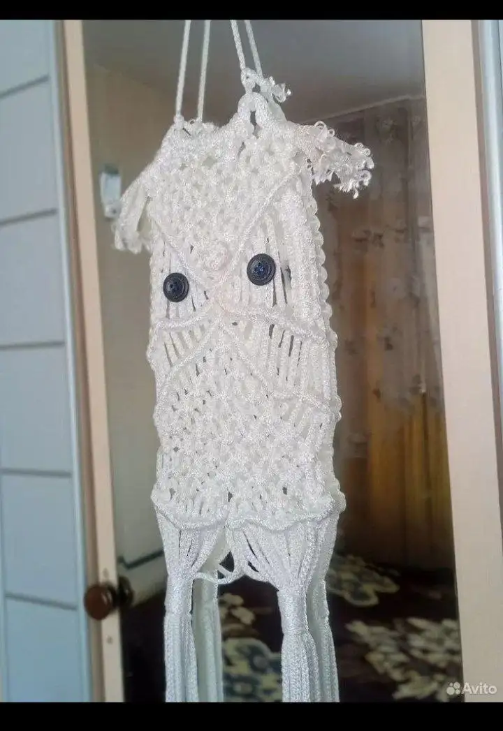 Панно "сова" из шнура и брелоки - Барахолка в Томск