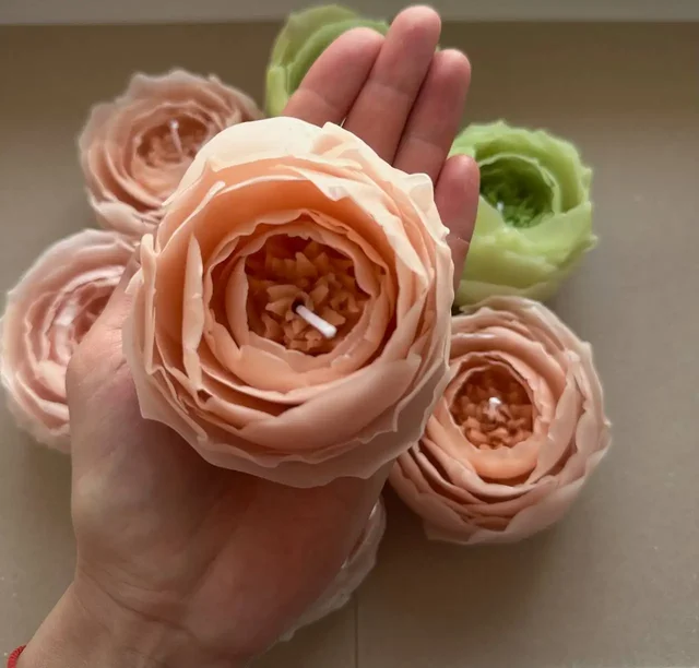 Свеча пион в подарочной коробке - Свечи в Томск