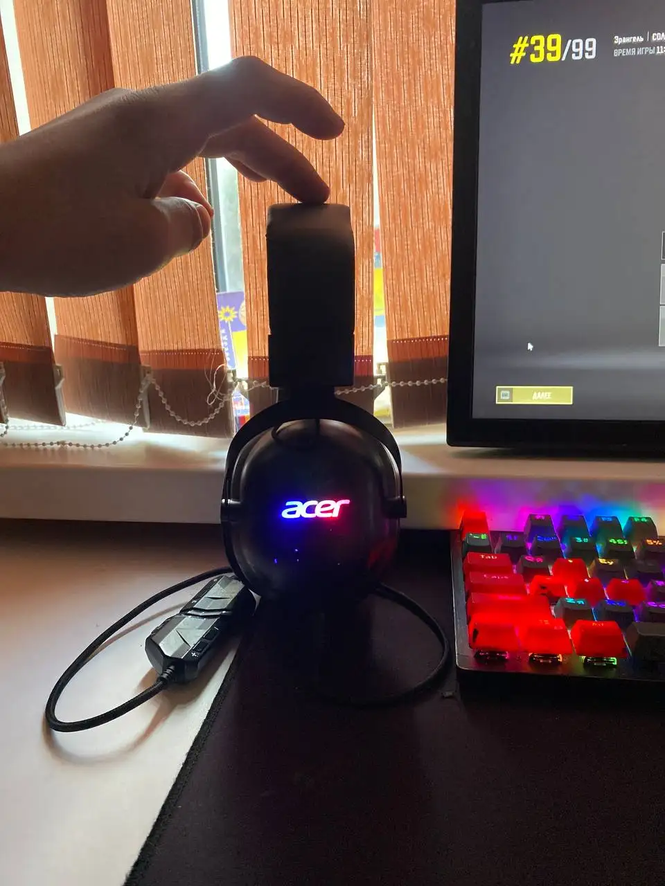 Продаются наушники Acer с оригинальным микрофоном - Наушники (Электроника) в Томск