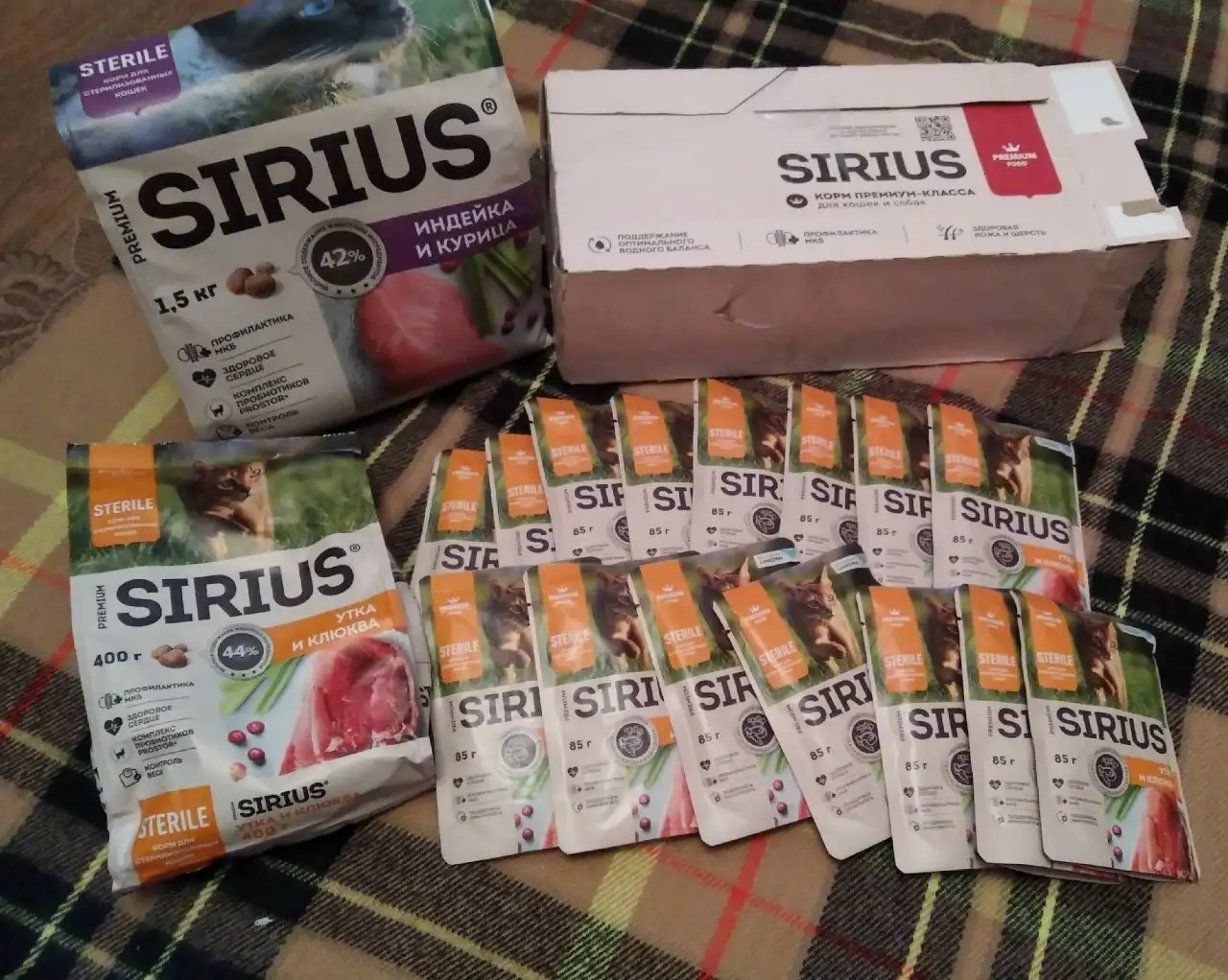 Корм Sirius для стерилизованных кошек - Корма и лакомства (Животные) в Томск