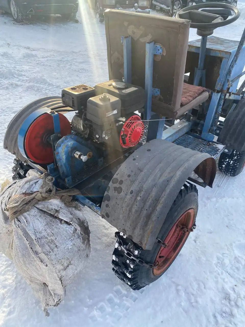 Мини-трактор самодельный с мотором от мотоблока