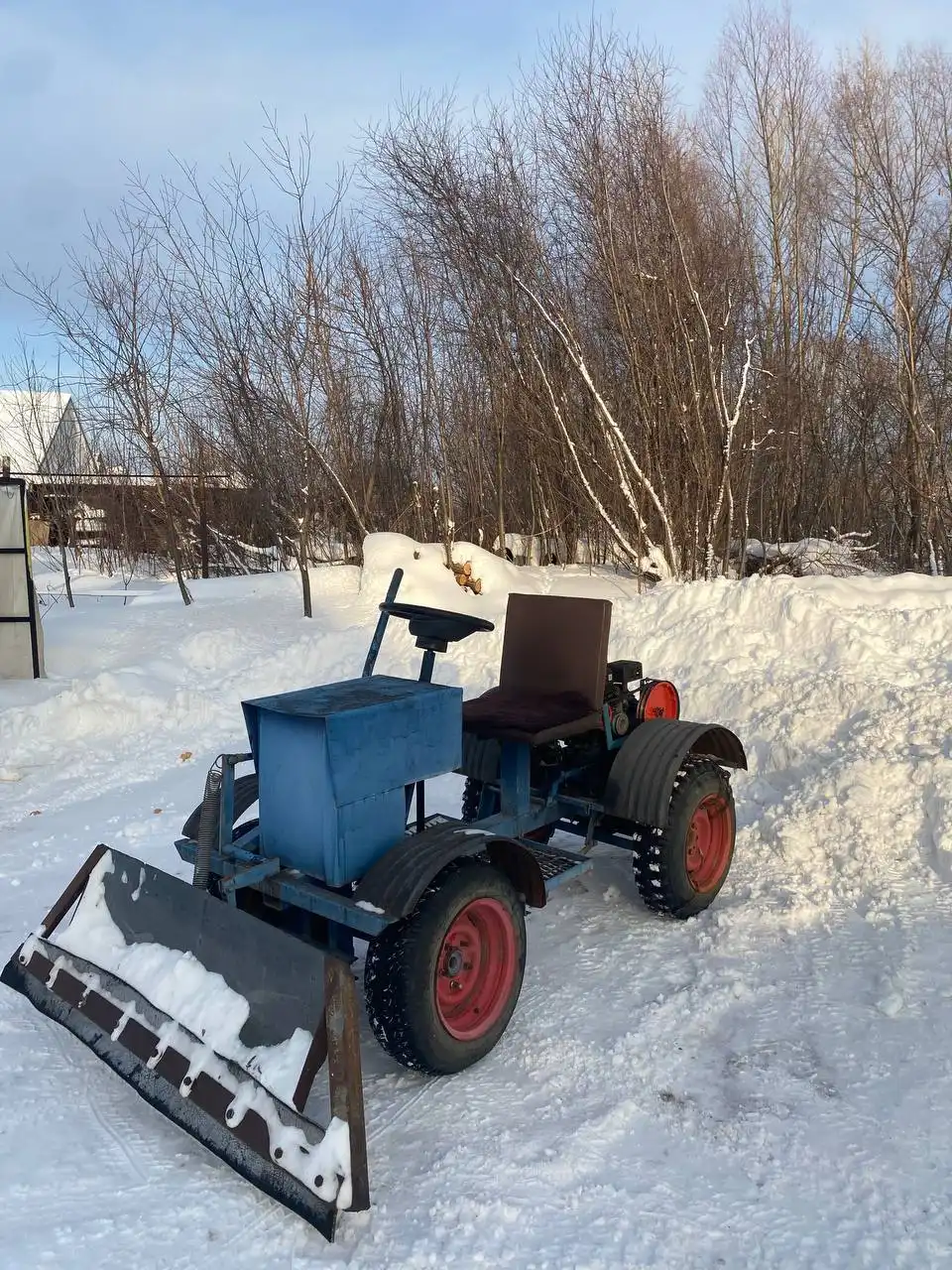 Мини-трактор самодельный с мотором от мотоблока