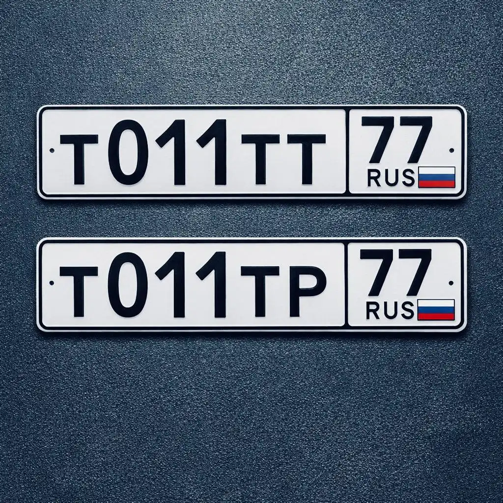 Продажа госномеров (2 шт.) - Т011ТТ, Т011ТР - Регистрационные знаки (Госномера) в Москва