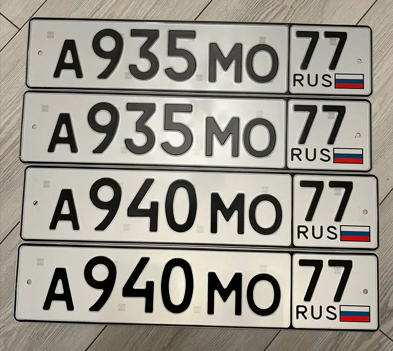 Продажа госномеров (2 шт.) - А940МО77, А935МО77 - Номера (Госномера) в Москва