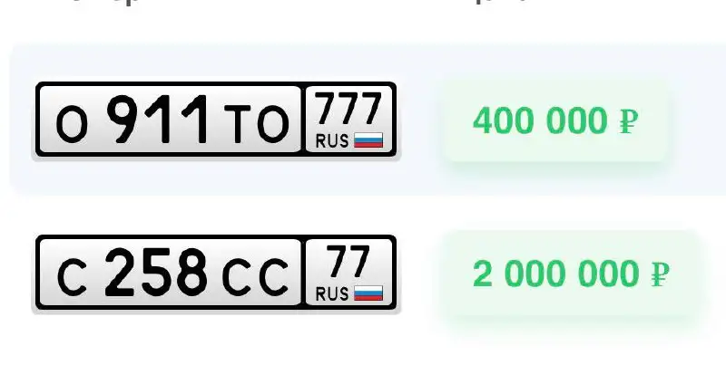 Продажа автомобильных номеров Москва - Номера (Авто) в Москва