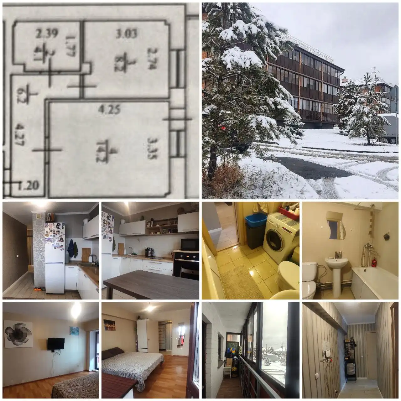 Квартира 1 к в Парковом (Хрустальный), 32 кв.м - Квартиры (Недвижимость) в Неизвестно