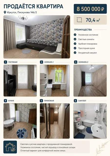 Квартира на продаже - Недвижимость в Неизвестно