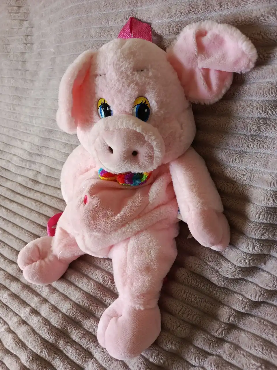 Хрюшка игрушка подушка рюкзак