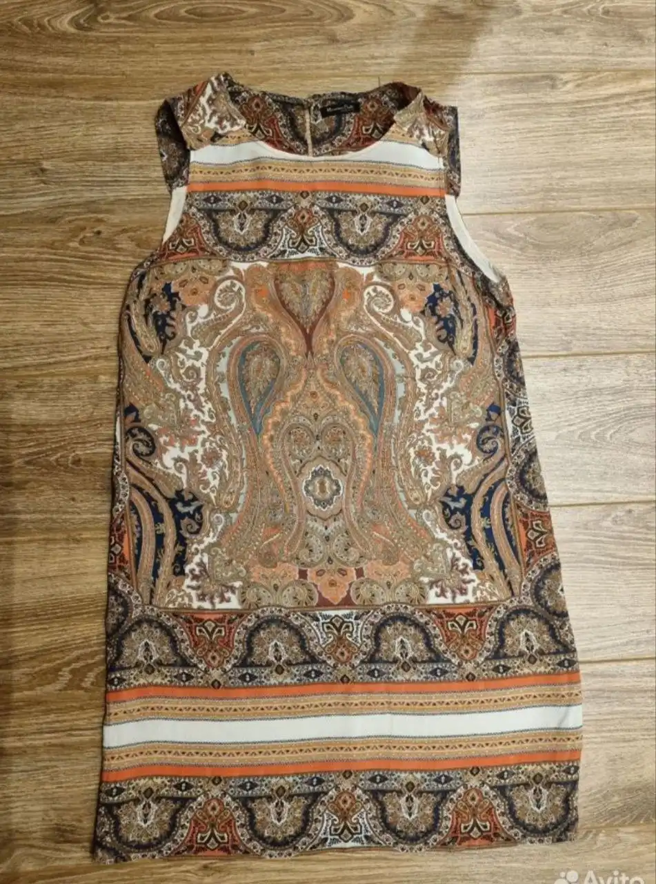 Шёлковое платье Massimo Dutti размер xs