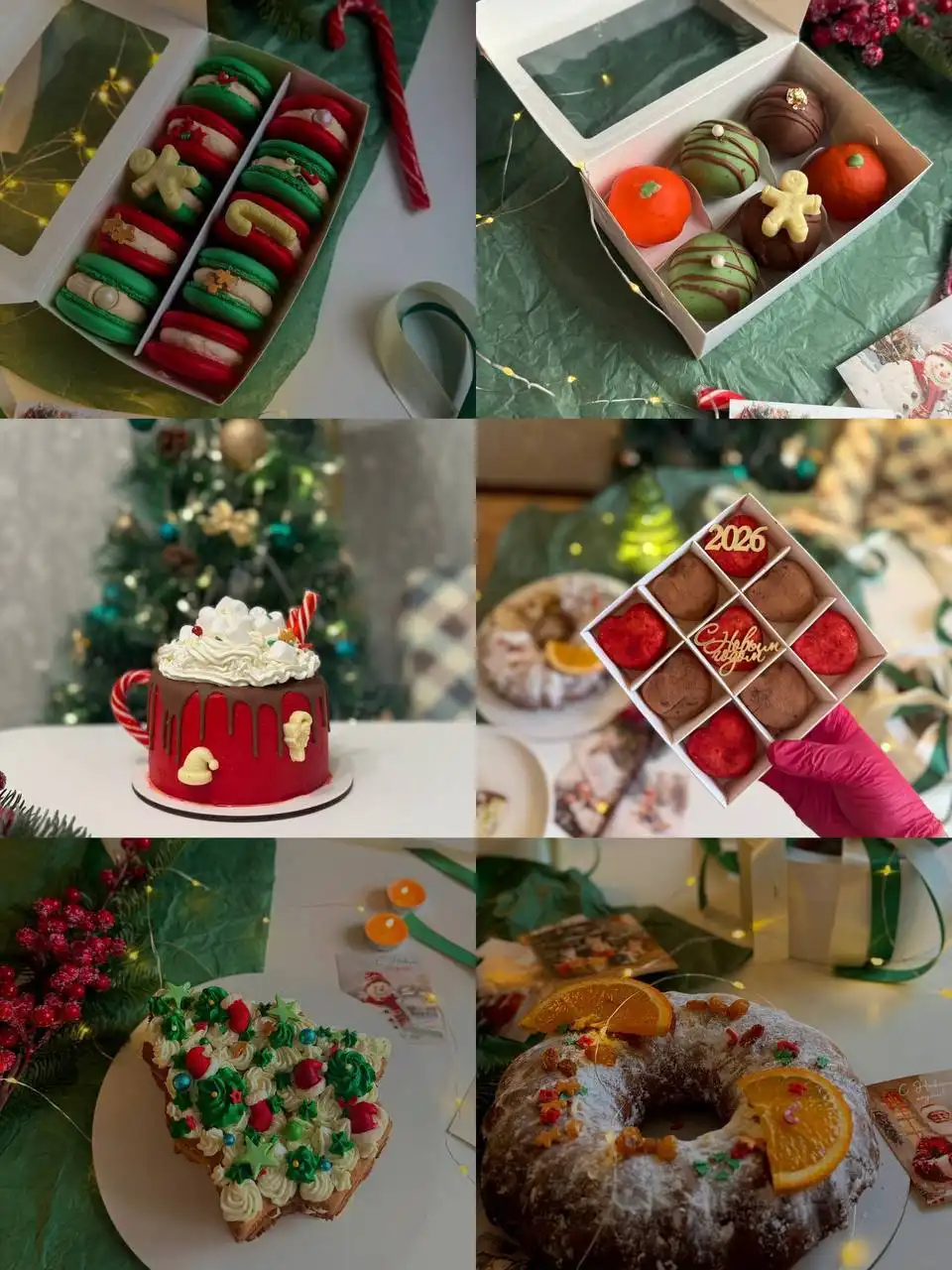 Новогодние торты и десерты на заказ