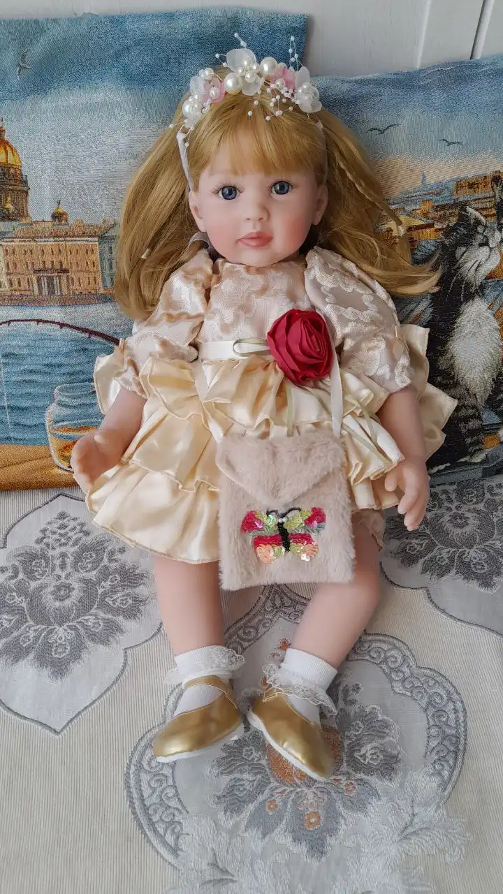 Новая кукла реборн 60 см с нарядом и коробкой