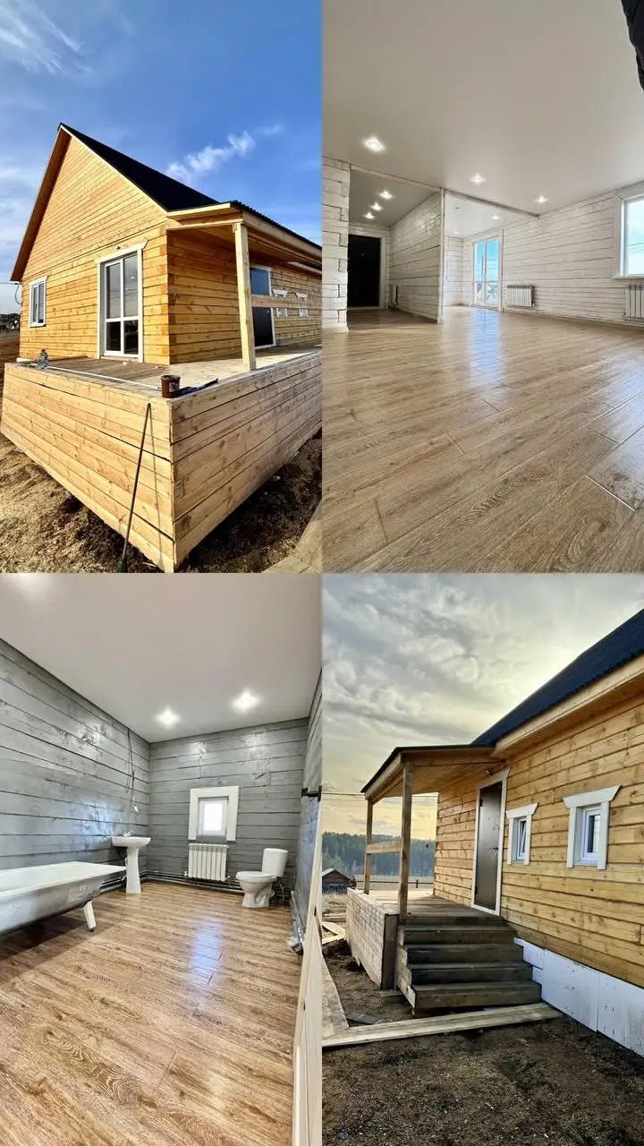 Дом из бруса 98 кв.м на участке 6 соток - Недвижимость в Неизвестно