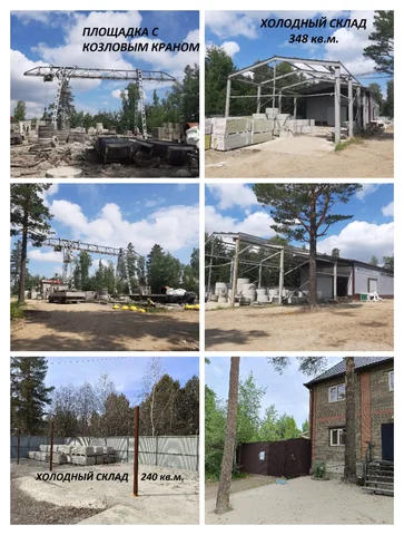 Аренда складских помещений и открытых площадок с кранами - Земельные участки в Неизвестно