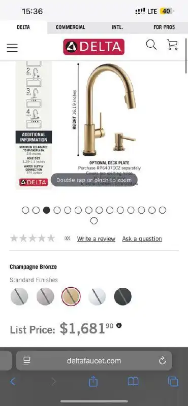 Смеситель Delta с голосовым помощником