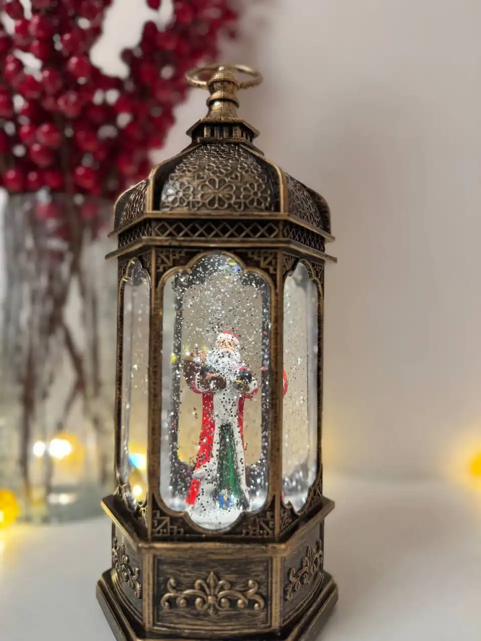 Новогодние фонари, свечи, кружки