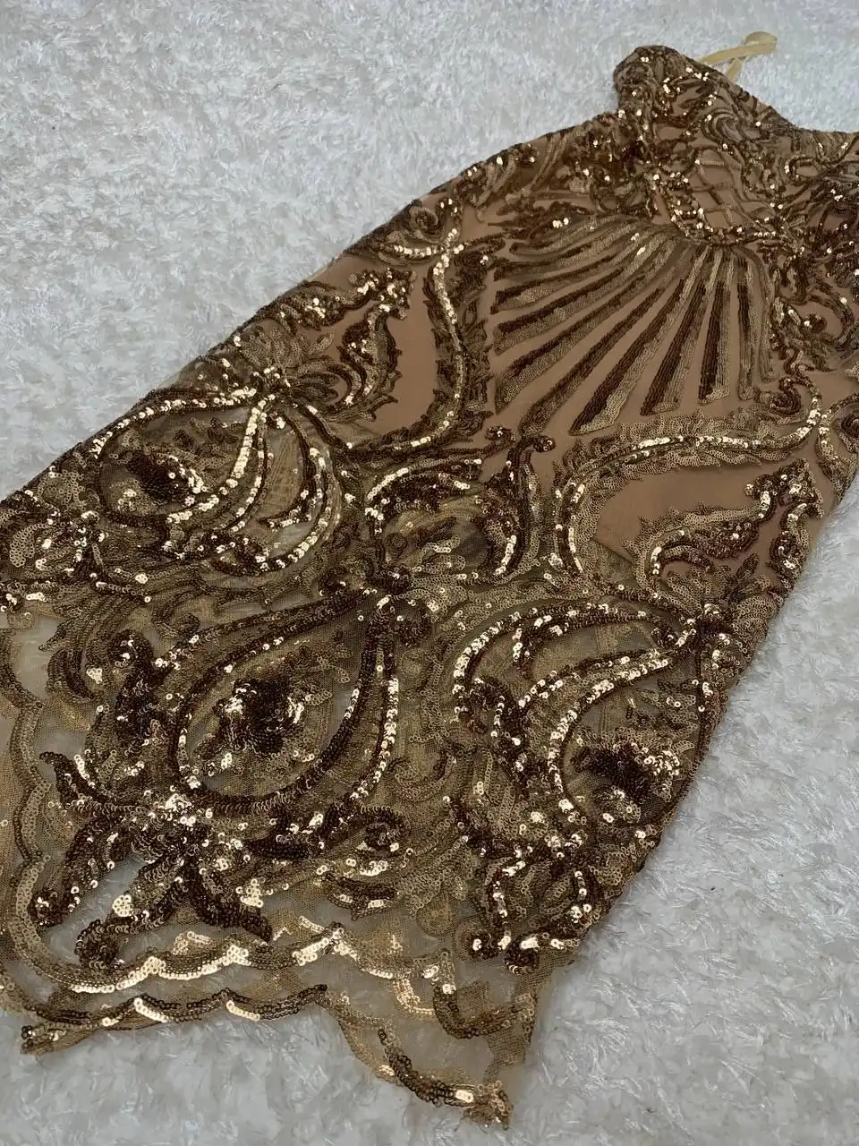 Платье золотое с пайетками Malina Fashion