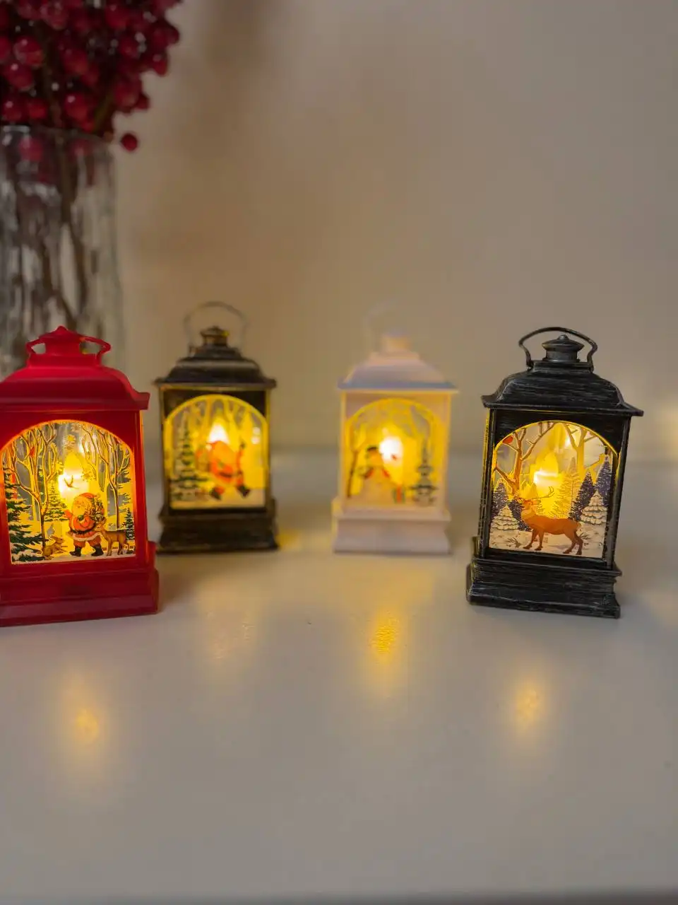 Новогодние фонари, свечи, сувениры