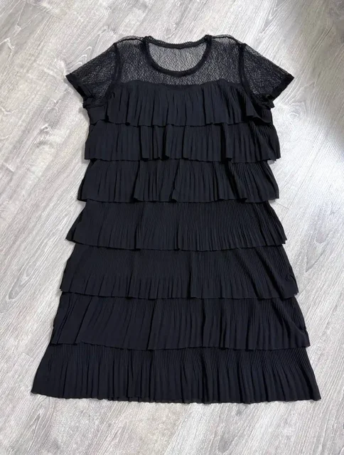 Коктейльное маленькое черное платье из шифона - Одежда в Москва