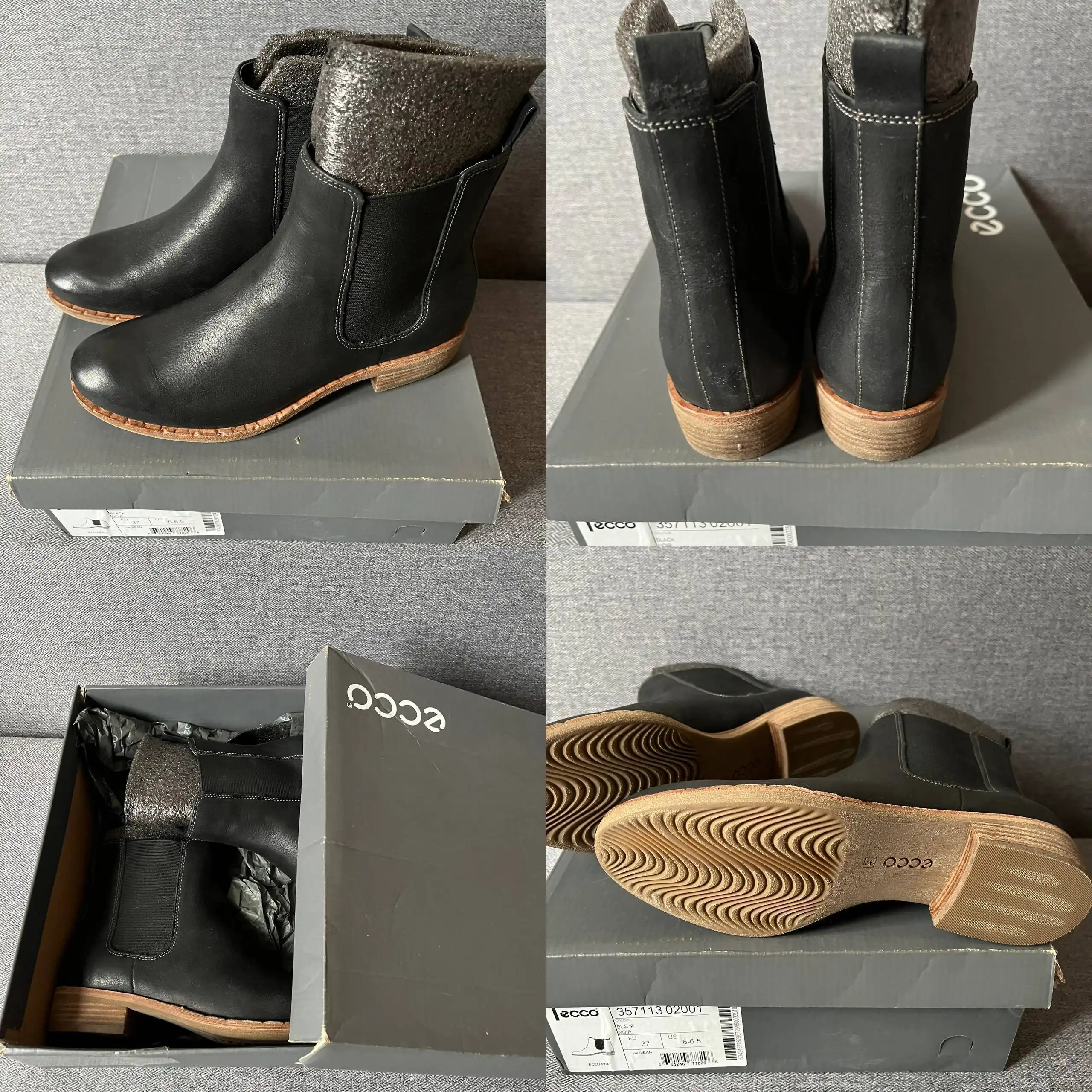 Новые ботинки Ecco 37 размера