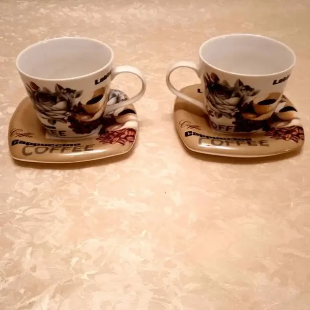 Кофейный набор «Садовые цветы» фарфоровый - Барахолка в Москва