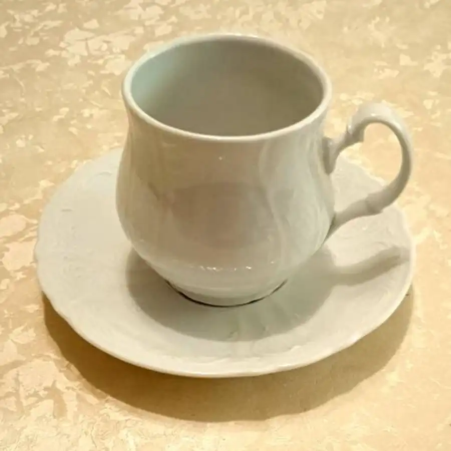 Новая чайная пара из фарфора