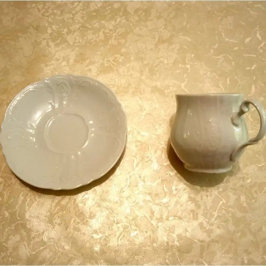 Новая чайная пара из фарфора