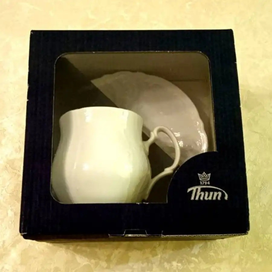 Новая чайная пара из фарфора