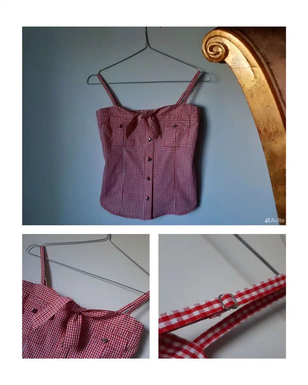 Подростковый топ Dolce & Gabbana в клетку - Женская одежда (Одежда) в Москва