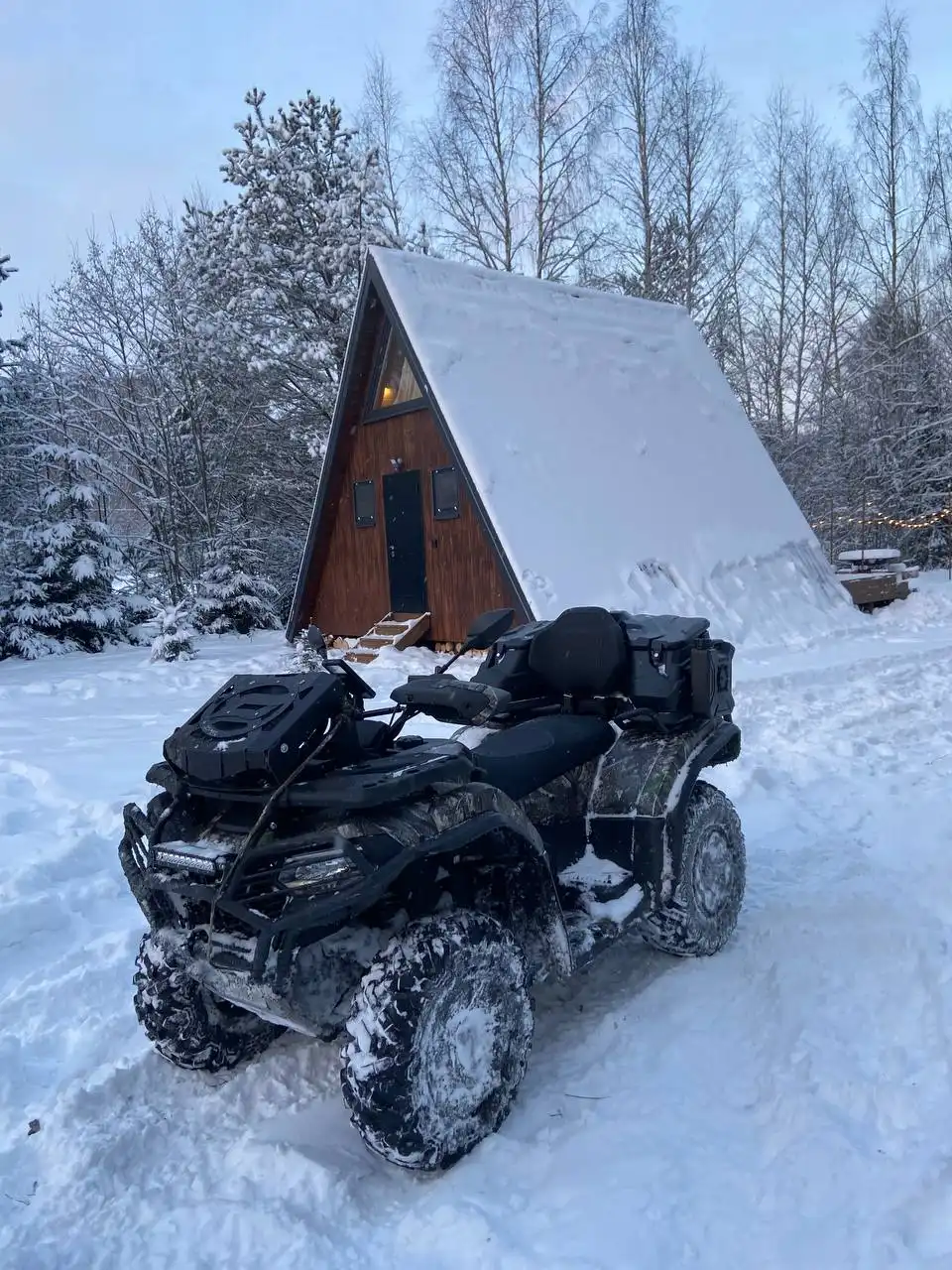 Отдых в зимнем Подмосковье в домиках A-Pushka