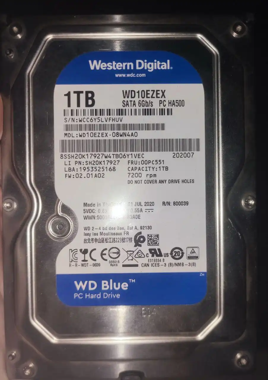 Жёсткий диск WD10EZEX 1TB - Компьютерные комплектующие (Электроника) в Москва