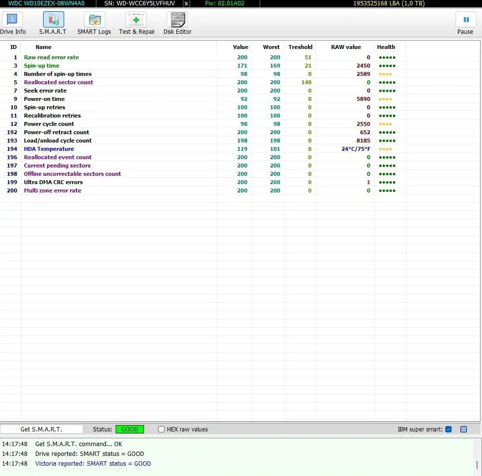 Жёсткий диск WD10EZEX 1TB - Компьютерные комплектующие (Электроника) в Москва